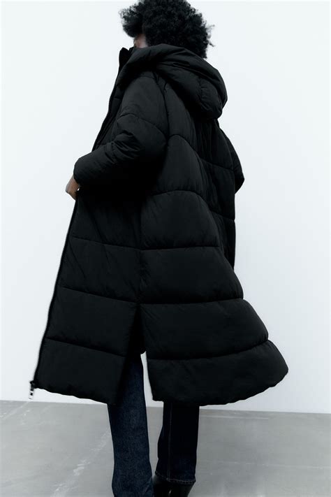 zara extra long puffer coat.